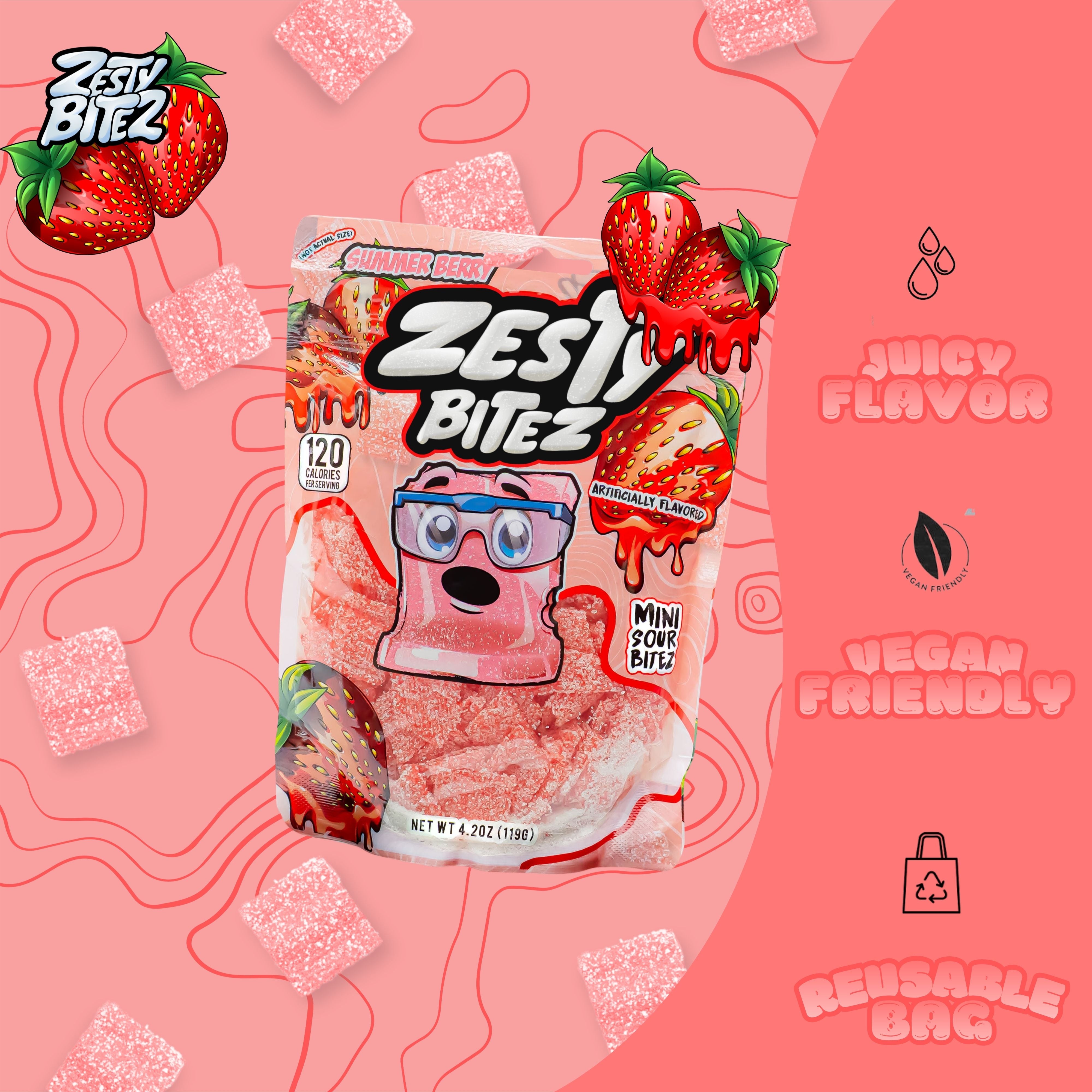 ヒッパーズ　いちご Summer Berry – Zesty Snackz LLC