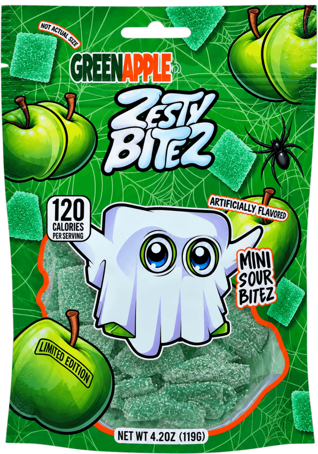 Green Apple Zesty Bitez limited edition bag