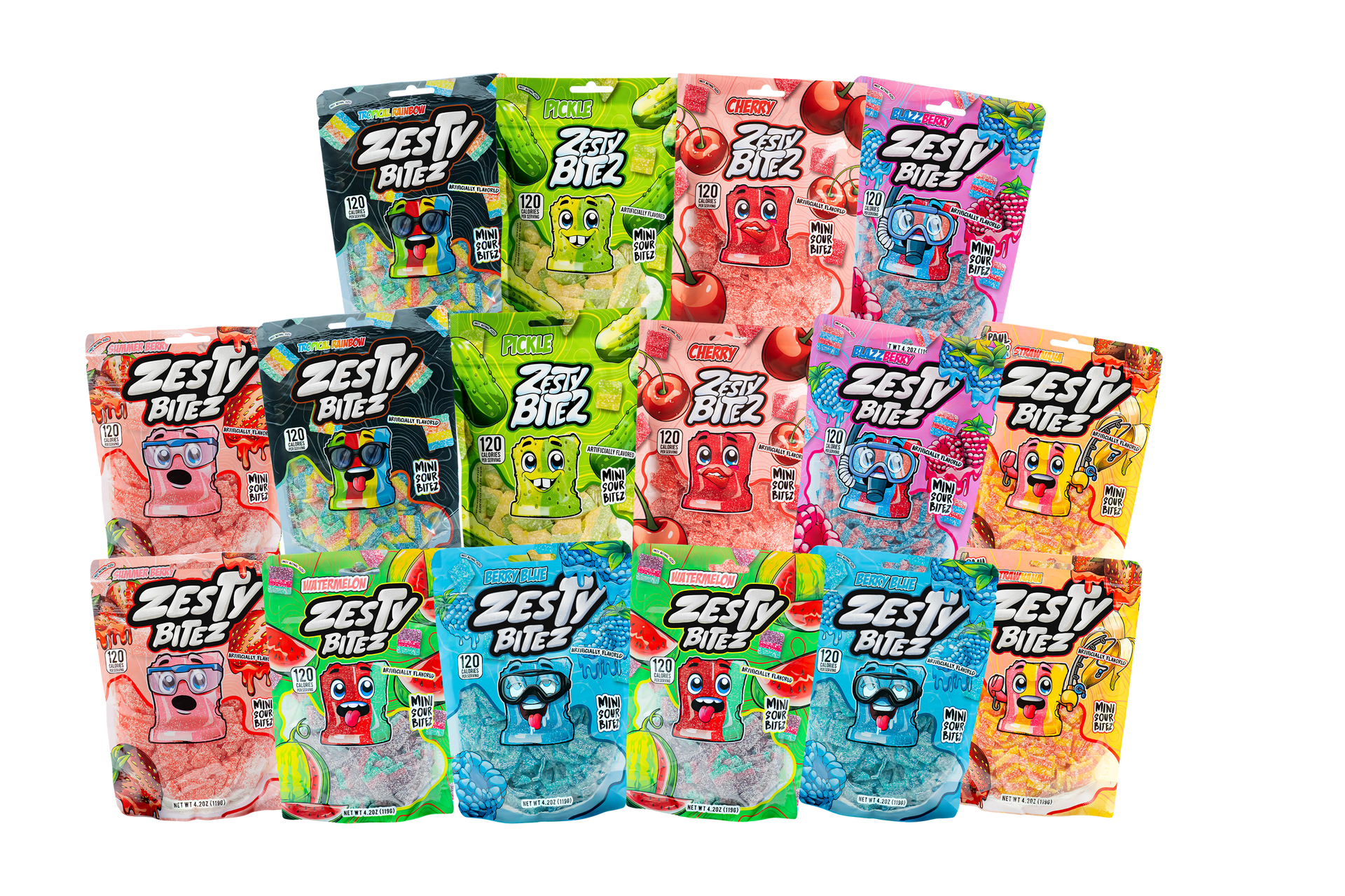 スピッツ The Ultimate Zesty 16-Pack – Zesty Snackz LLC
